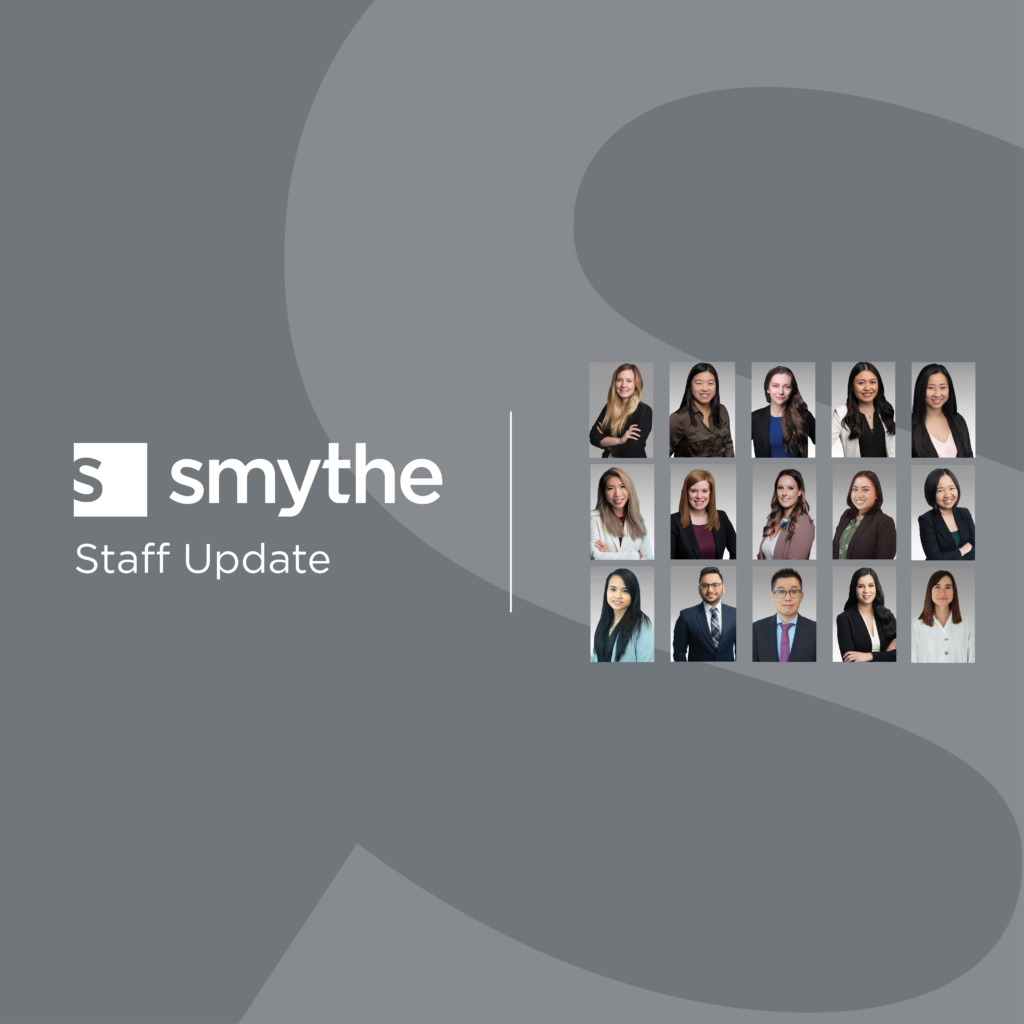 Smythe Announces the Promotion of 14 Managers